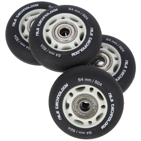 PU 64x24 82A CZARNE MATOWE (4 szt.) + ABEC-9 (8 szt.) ZESTAW NILS EXTREME NILS EXTREME PU 64x24 82A CZARNE MATOWE (4 szt.) + ABEC-9 (8 szt.) ZESTAW NILS EXTREME NILS EXTREME