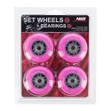 PU 70x24 82A (4szt.) RÓŻOWE + ABEC-7 (8szt.) ZESTAW NILS EXTREME NILS EXTREME