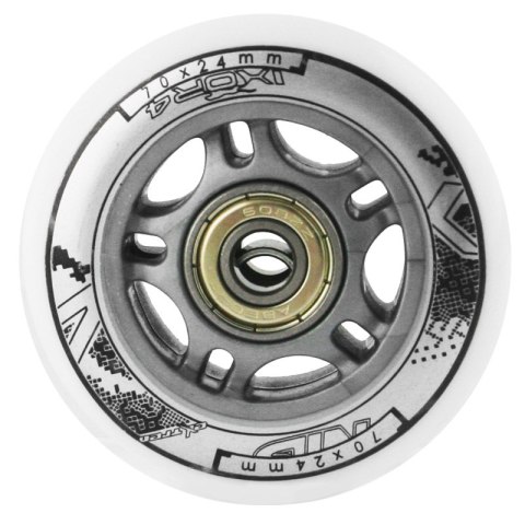 PU 70x24 82A BIAŁE (4 szt.) + ABEC-7 (8 szt.) ZESTAW NILS EXTREME NILS EXTREME PU 70x24 82A BIAŁE (4 szt.) + ABEC-7 (8 szt.) ZESTAW NILS EXTREME NILS EXTREME