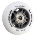 PU 70x24 82A BIAŁE MATOWE (4 szt.) + ABEC-9 (8 szt.) ZESTAW NILS EXTREME NILS EXTREME