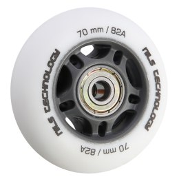 PU 70x24 82A BIAŁE MATOWE (4 szt.) + ABEC-9 (8 szt.) ZESTAW NILS EXTREME NILS EXTREME