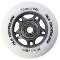 PU 70x24 82A BIAŁE MATOWE (4 szt.) + ABEC-9 (8 szt.) ZESTAW NILS EXTREME NILS EXTREME