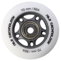 PU 70x24 82A BIAŁE MATOWE (4 szt.) + ABEC-9 (8 szt.) ZESTAW NILS EXTREME NILS EXTREME
