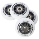 PU 70x24 82A BIAŁE MATOWE (4 szt.) + ABEC-9 (8 szt.) ZESTAW NILS EXTREME NILS EXTREME