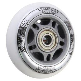 PU 70x24 82A BIAŁE N (4 szt.) + ABEC-7 (8 szt.) ZESTAW NILS EXTREME NILS EXTREME