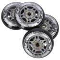 PU 70x24 82A CZARNE (4 szt.) + ABEC-9 (8 szt.) ZESTAW NILS EXTREME NILS EXTREME