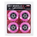 PU 72x24 82A (4szt.) RÓŻOWE + ABEC-7 (8szt.) ZESTAW NILS EXTREME NILS EXTREME