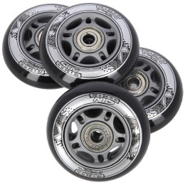 PU 72x24 82A CZARNE (4 szt.) + ABEC-9 (8 szt.) ZESTAW NILS EXTREME NILS EXTREME