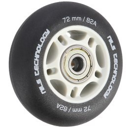 PU 72x24 82A CZARNE MATOWE (4 szt.) + ABEC-9 (8 szt.) ZESTAW NILS EXTREME NILS EXTREME