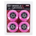 PU 76x24 82A (4szt.) RÓŻOWE + ABEC-7 (8szt.) ZESTAW NILS EXTREME NILS EXTREME