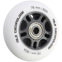 PU 76x24 82A BIAŁE MATOWE (4 szt.) + ABEC-9 (8 szt.) ZESTAW NILS EXTREME NILS EXTREME