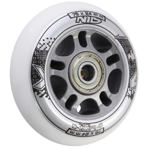 PU 76x24 82A BIAŁE N (4 szt.) + ABEC-7 (8 szt.) ZESTAW NILS EXTREME NILS EXTREME