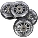 PU 76x24 82A CZARNE (4 szt.) + ABEC-9 (8 szt.) ZESTAW NILS EXTREME NILS EXTREME