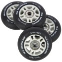 PU 76x24 82A CZARNE MATOWE (4 szt.) + ABEC-9 (8 szt.) ZESTAW NILS EXTREME NILS EXTREME