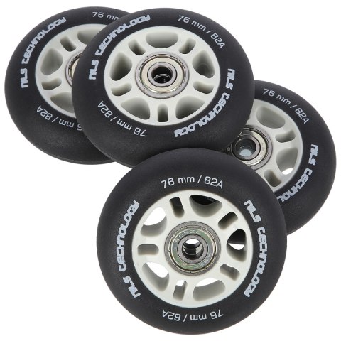 PU 76x24 82A CZARNE MATOWE (4 szt.) + ABEC-9 (8 szt.) ZESTAW NILS EXTREME NILS EXTREME PU 76x24 82A CZARNE MATOWE (4 szt.) + ABEC-9 (8 szt.) ZESTAW NILS EXTREME NILS EXTREME