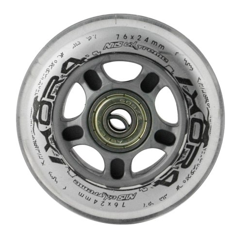 PU 76x24 82A PRZEZROCZYSTE (4 szt.) + ABEC-7 (8 szt.) ZESTAW NILS EXTREME NILS EXTREME PU 76x24 82A PRZEZROCZYSTE (4 szt.) + ABEC-7 (8 szt.) ZESTAW NILS EXTREME NILS EXTREME
