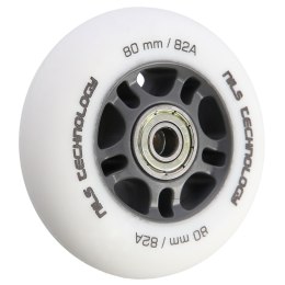 PU 80x24 82A BIAŁE MATOWE (4 szt.) + ABEC-9 (8 szt.) ZESTAW NILS EXTREME NILS EXTREME