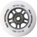 PU 80x24 82A BIAŁE MATOWE (4 szt.) + ABEC-9 (8 szt.) ZESTAW NILS EXTREME NILS EXTREME
