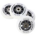 PU 80x24 82A BIAŁE MATOWE (4 szt.) + ABEC-9 (8 szt.) ZESTAW NILS EXTREME NILS EXTREME