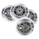 PU 80x24 82A BIAŁE N (4 szt.) + ABEC-7 (8 szt.) ZESTAW NILS EXTREME NILS EXTREME