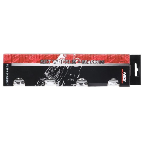 PU 80x24 82A BIAŁE N (4 szt.) + ABEC-7 (8 szt.) ZESTAW NILS EXTREME NILS EXTREME PU 80x24 82A BIAŁE N (4 szt.) + ABEC-7 (8 szt.) ZESTAW NILS EXTREME NILS EXTREME