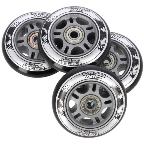 PU 80x24 82A CZARNE (4 szt.) + ABEC-9 (8 szt.) ZESTAW NILS EXTREME NILS EXTREME PU 80x24 82A CZARNE (4 szt.) + ABEC-9 (8 szt.) ZESTAW NILS EXTREME NILS EXTREME