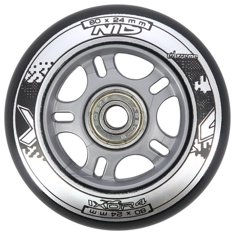 PU 80x24 82A CZARNE (4 szt.) + ABEC-9 (8 szt.) ZESTAW NILS EXTREME NILS EXTREME PU 80x24 82A CZARNE (4 szt.) + ABEC-9 (8 szt.) ZESTAW NILS EXTREME NILS EXTREME