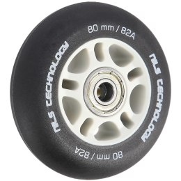 PU 80x24 82A CZARNE MATOWE (4 szt.) + ABEC-9 (8 szt.) ZESTAW NILS EXTREME NILS EXTREME
