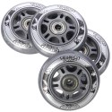 PU 80x24 82A PRZEZROCZYSTE N (4 szt.) + ABEC-7 (8 szt.) ZESTAW NILS EXTREME NILS EXTREME