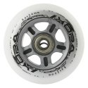 PU 84x24 82A BIAŁE MATOWE (4 szt.) + ABEC-9 CHROME (8 szt.) ZESTAW NILS EXTREME NILS EXTREME