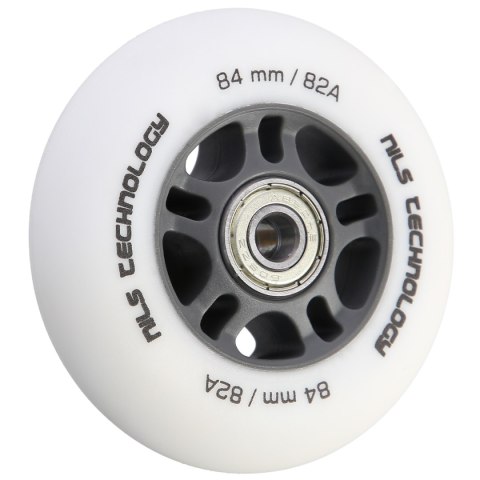 PU 84x24 82A BIAŁE MATOWE (4 szt.) + ABEC-9 CHROME (8 szt.) ZESTAW NILS EXTREME NILS EXTREME PU 84x24 82A BIAŁE MATOWE (4 szt.) + ABEC-9 CHROME (8 szt.) ZESTAW NILS EXTREME NILS EXTREME