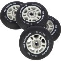 PU 84x24 82A CZARNE MATOWE (4 szt.) + ABEC-9 CHROME (8 szt.) ZESTAW NILS EXTREME NILS EXTREME