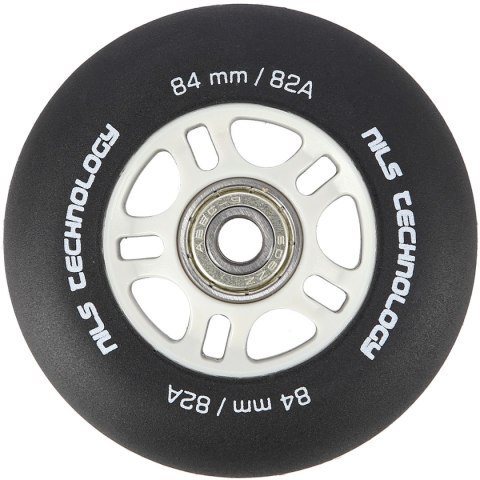PU 84x24 82A CZARNE MATOWE (4 szt.) + ABEC-9 CHROME (8 szt.) ZESTAW NILS EXTREME NILS EXTREME PU 84x24 82A CZARNE MATOWE (4 szt.) + ABEC-9 CHROME (8 szt.) ZESTAW NILS EXTREME NILS EXTREME