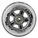 PU 84x24 82A PRZEZROCZYSTE (4 szt.) + ABEC-7 CHROME (8 szt.) ZESTAW NILS EXTREME NILS EXTREME