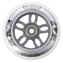 PU 90x24 82A BIAŁE (4 szt.) + ABEC-7 CHROME (8 szt.) ZESTAW NILS EXTREME NILS EXTREME