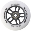 PU 90x24 82A BIAŁE MATOWE (4 szt.) + ABEC-9 CHROME (8 szt.) ZESTAW NILS EXTREME NILS EXTREME