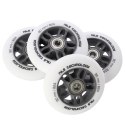 PU 90x24 82A BIAŁE MATOWE (4 szt.) + ABEC-9 CHROME (8 szt.) ZESTAW NILS EXTREME NILS EXTREME