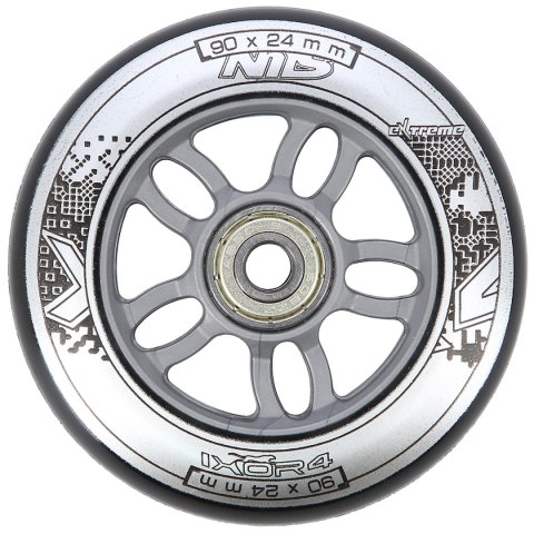 PU 90x24 82A CZARNE (4 szt.) + ABEC-9 CHROME (8 szt.) ZESTAW NILS EXTREME NILS EXTREME PU 90x24 82A CZARNE (4 szt.) + ABEC-9 CHROME (8 szt.) ZESTAW NILS EXTREME NILS EXTREME