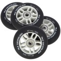 PU 90x24 82A CZARNE MATOWE (4 szt.) + ABEC-9 CHROME (8 szt.) ZESTAW NILS EXTREME NILS EXTREME