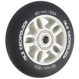 PU 90x24 82A CZARNE MATOWE (4 szt.) + ABEC-9 CHROME (8 szt.) ZESTAW NILS EXTREME NILS EXTREME