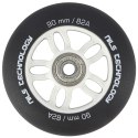 PU 90x24 82A CZARNE MATOWE (4 szt.) + ABEC-9 CHROME (8 szt.) ZESTAW NILS EXTREME NILS EXTREME