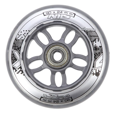 PU 90x24 82A PRZEZROCZYSTE (4 szt.) + ABEC-7 CHROME (8 szt.) ZESTAW NILS EXTREME NILS EXTREME PU 90x24 82A PRZEZROCZYSTE (4 szt.) + ABEC-7 CHROME (8 szt.) ZESTAW NILS EXTREME NILS EXTREME
