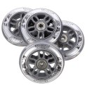 PU 90x24 82A PRZEZROCZYSTE (4 szt.) + ABEC-7 CHROME (8 szt.) ZESTAW NILS EXTREME NILS EXTREME