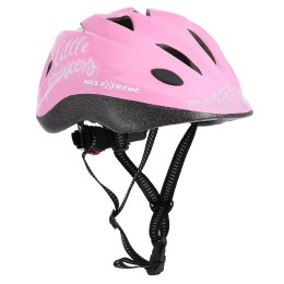 MTV65 RÓŻOWY ROZM. S (47-55 cm)KASK DZIECIĘCY NILS EXTREME NILS EXTREME