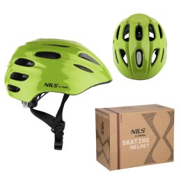 MTW01 LED ZIELONY ROZM. XXS (42-48 cm) KASK NILS EXTREME NILS EXTREME