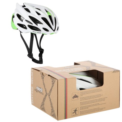 MTW58 BIAŁO-ZIELONY ROZM. M (55-61 cm) KASK NILS EXTREME NILS EXTREME MTW58 BIAŁO-ZIELONY ROZM. M (55-61 cm) KASK NILS EXTREME NILS EXTREME