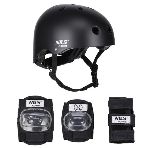 MR290+H230 KASK Z OCHRANIACZAMI ZESTAW CZARNY ROZM. M NILS EXTREME NILS EXTREME MR290+H230 KASK Z OCHRANIACZAMI ZESTAW CZARNY ROZM. M NILS EXTREME NILS EXTREME