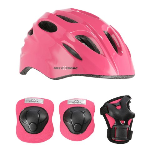MTW01+H210 RÓŻOWY ROZM. XS KASK Z OCHRANIACZAMI ZESTAW NILS EXTREME NILS EXTREME MTW01+H210 RÓŻOWY ROZM. XS KASK Z OCHRANIACZAMI ZESTAW NILS EXTREME NILS EXTREME