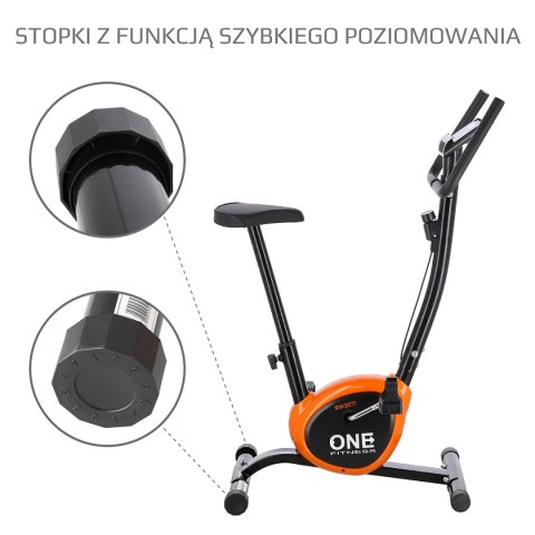 RW3011 BLACK-ORANGE ROWER MECHANICZNY ONE FITNESS ONE FITNESS RW3011 BLACK-ORANGE ROWER MECHANICZNY ONE FITNESS ONE FITNESS