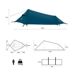 NC2501 NAMIOT ULTRA LIGHT SKYAIR 1 NIEBIESKI NILS CAMP NILS CAMP